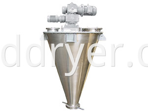 Supplier Cantilever Asymmetric Double Spiral Cone Mixer